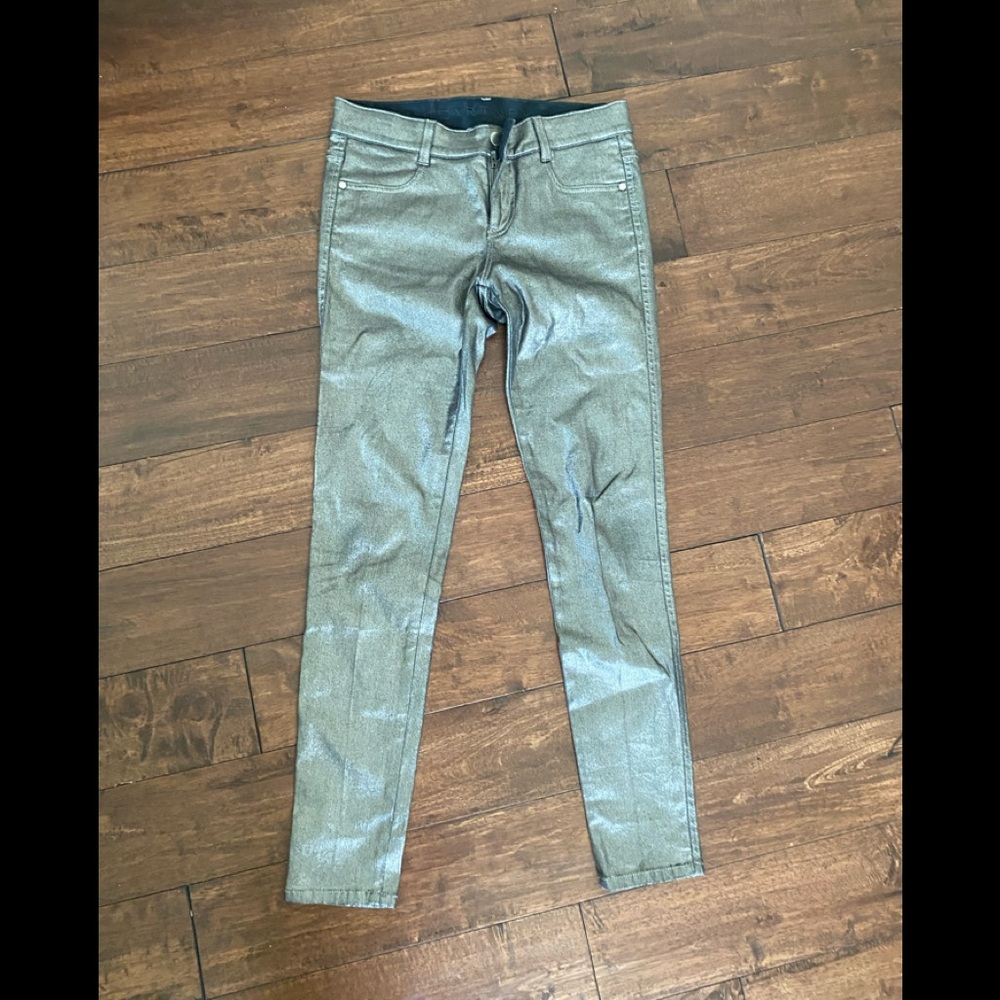 Stella McCartney  jeans coated silver size 27 cotton